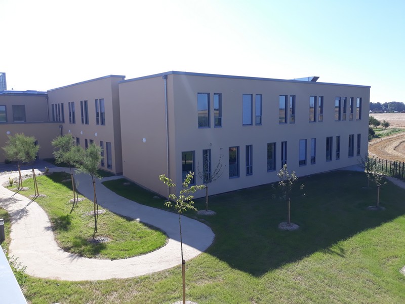 Vue arrière de l'EHPAD