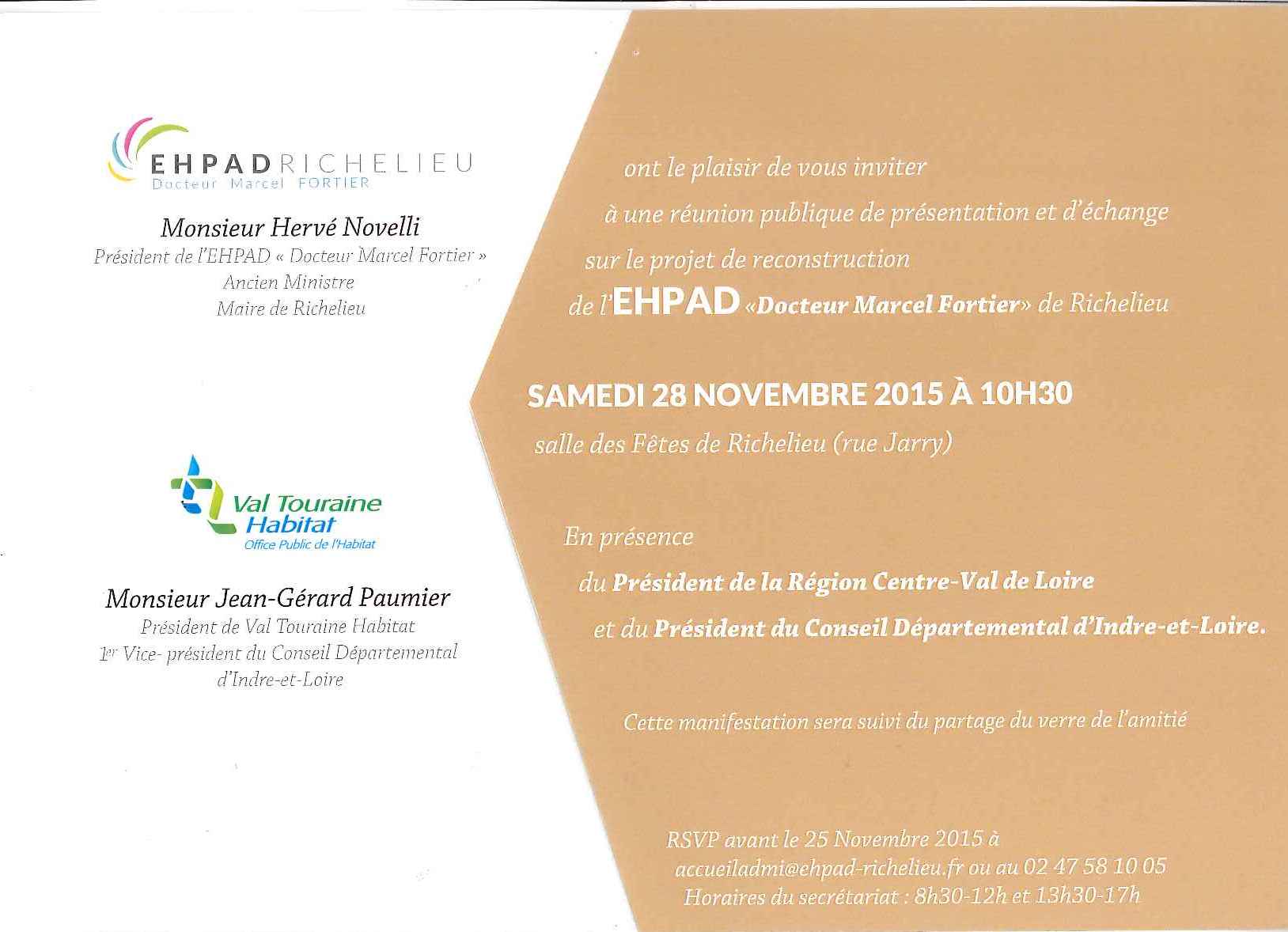 Carton invitation réunion publique